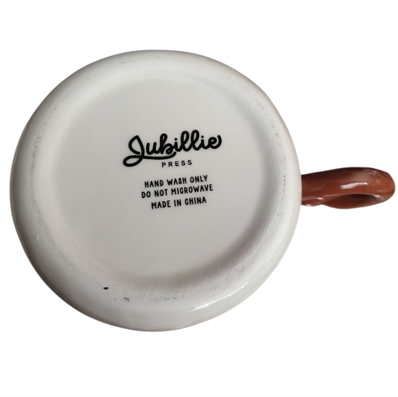 Hand Painted Pretzel Handle Ceramic Mug NWT - Picture 6 of 8